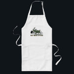 Avental Longo Deer Hunter | Pun | Best Dad Ever | Camouflage<br><div class="desc">This design features a deer in a camouflage color in a woodland. It also has the word pun " Best Buckin' Dad Ever". It is a perfect gift for a deer hunter dad on Father's Day,  Birthday,  Christmas or any other occasion.</div>
