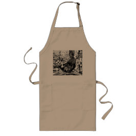 Avental Longo Desenho do galo impresso em Apron