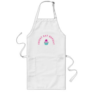 Avental Longo Design de Cupcake Frost Eat Repeat