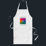 Avental Longo Design minimalista da empresa de logotipos persona<br><div class="desc">Adicionar Personalizado Carregue O Logotipo Da Sua Empresa Empresa Texto Modelo White Kitchen Long Apron.</div>