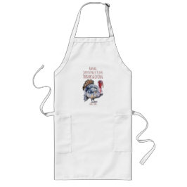 Avental Longo Dia de Ação de Graças da Turquia Apron