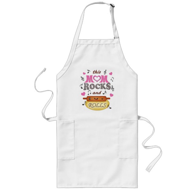 Avental Longo Dia de as mães Baking & Rocking Mãe Apron (Frente)