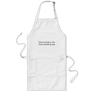 Avental Longo Diga a verdade personalizada Apron longo