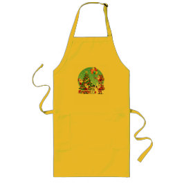 Avental Longo **“Diversão Natalina com Múltiplos Papais Noel – T