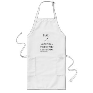 Avental Longo Dizendo um Angel Long Apron