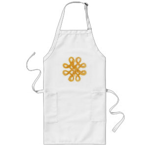Avental Longo DOURADO Nó CELTICO Longo Apron