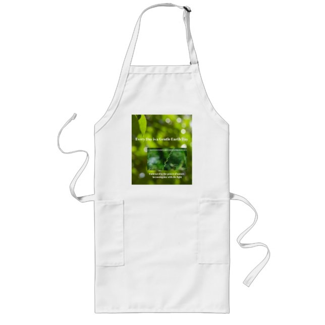 Avental Longo Earth Day Gift 🌸 Glowing leaves |Apron  (Frente)