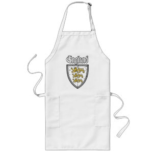 Avental Longo England Three Lions Wooden Shield
