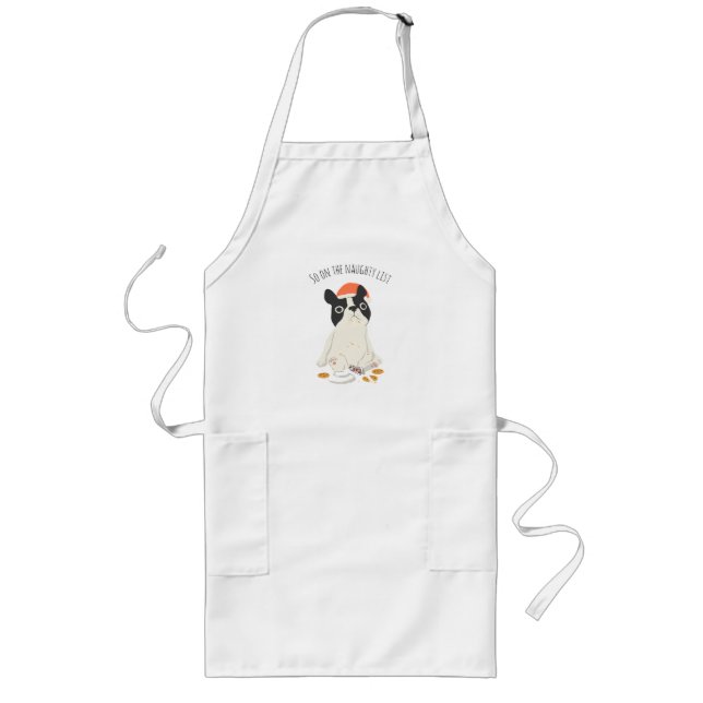 Avental Longo Engraçado Natal Puppy Apron (Frente)