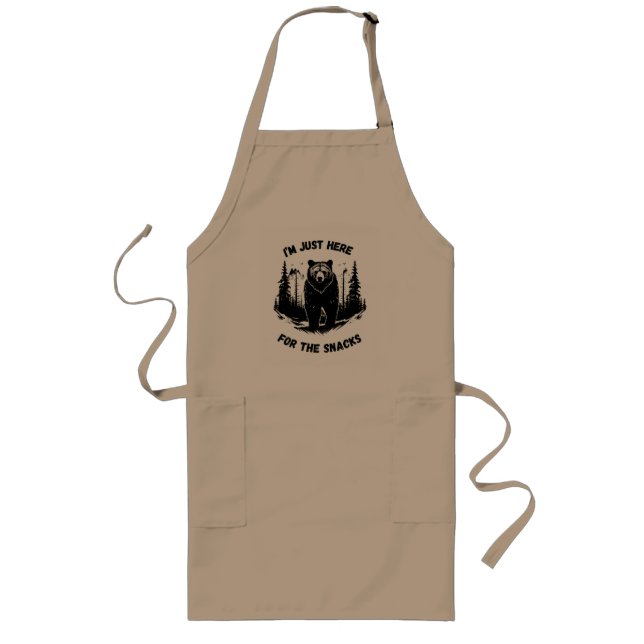 Avental Longo Engraçado Snack Apron para Homens (Frente)