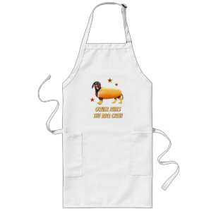 Avental Longo Equipe de Churrasco Dachshund Personalizada, Cacho