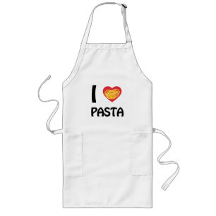 Avental Longo Eu adoro Pasta