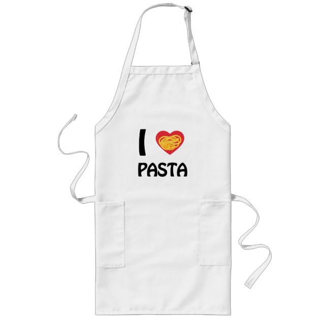 Avental Longo Eu adoro Pasta (Frente)