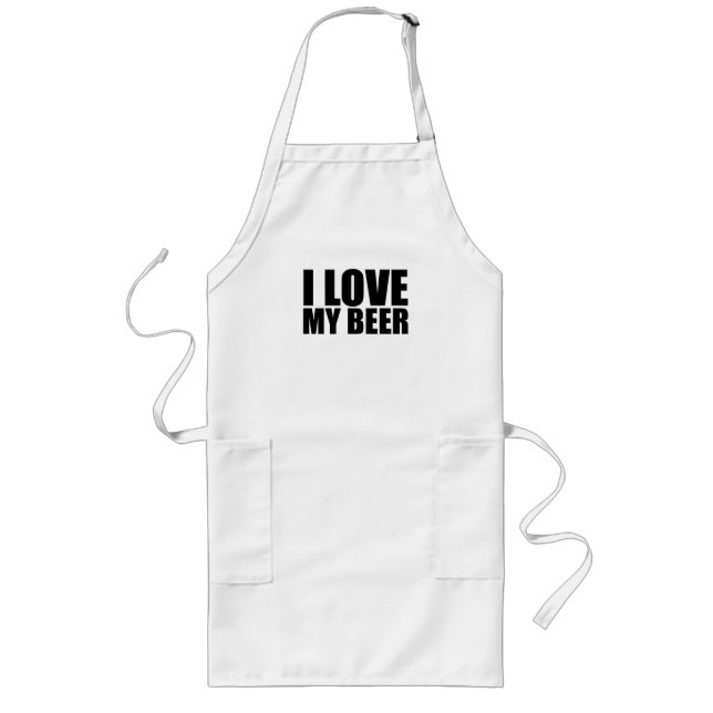 Avental Longo Eu amo minha cerveja (Frente)