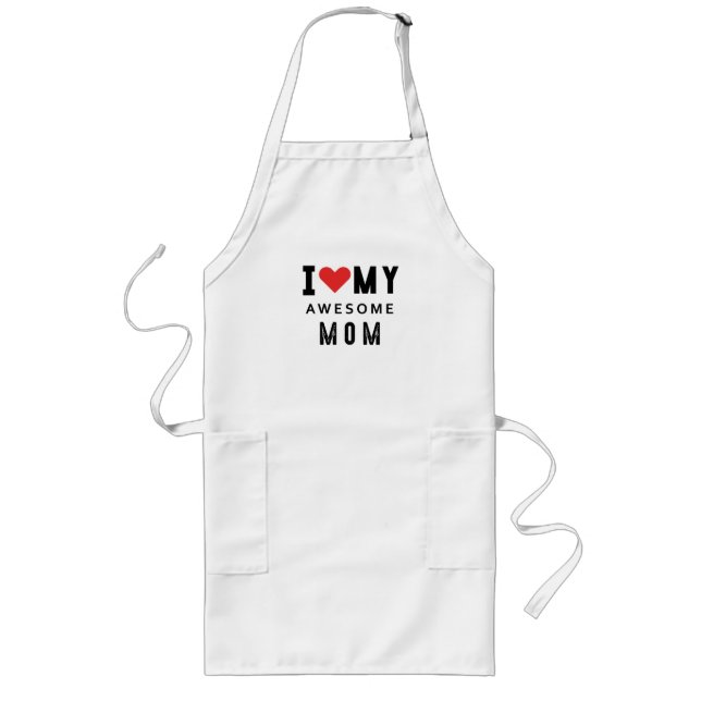 Avental Longo Eu amo minha mãe incrível (Frente)