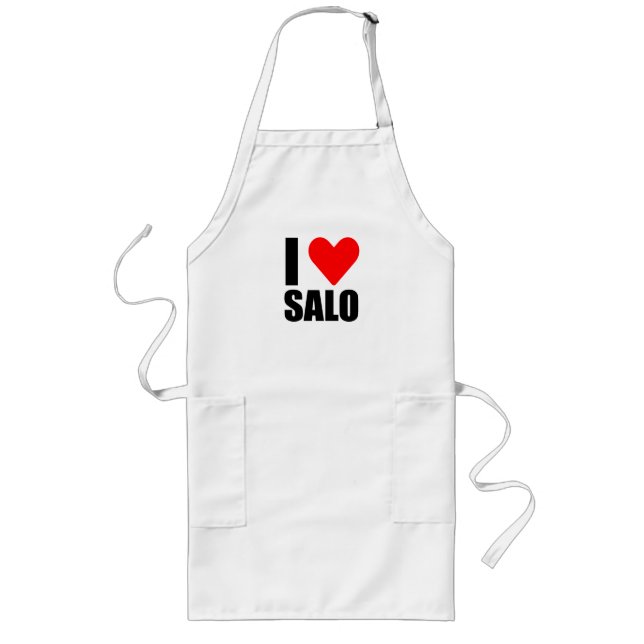 Avental Longo Eu amo o salão ucraniano (Frente)