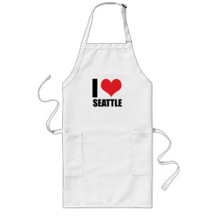 Avental Longo Eu amo Seattle