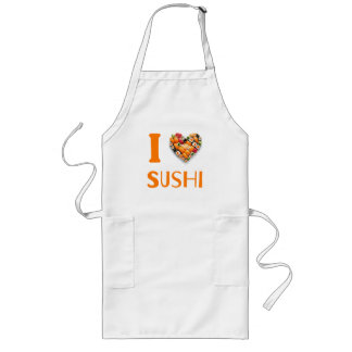 Avental Longo Eu Amo Sushi
