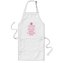 Avental Longo Eu assar! Citação Funny Baking