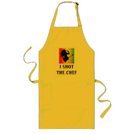 Avental Longo Eu Atirei O Chef Reggag Rasta Standard Apron