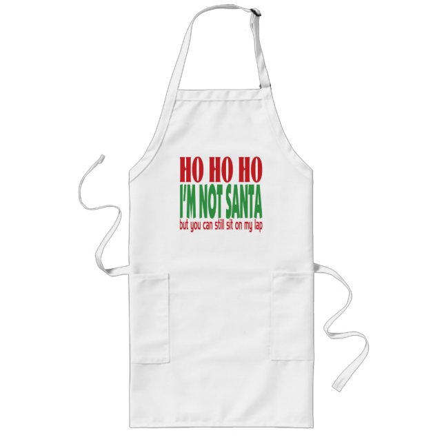 Avental Longo Eu não sou papai noel (Frente)