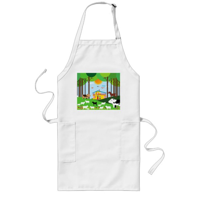 Avental Longo Fazenda na floresta (Frente)