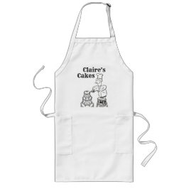 Avental Longo Fazer De Bolo E Baía De Bolo