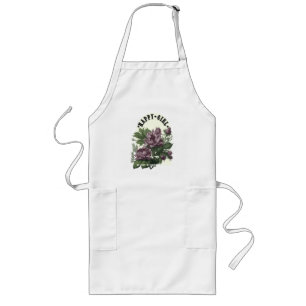 Avental Longo Feliz design floral