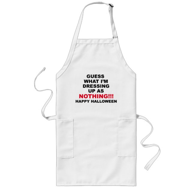 Avental Longo Feliz Dia das Bruxas Apron (Frente)