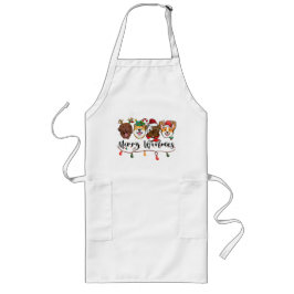 Avental Longo Feliz Woofmas Typografia Apron