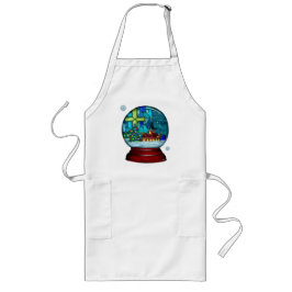 Avental Longo Feriado Católico de Snowglobe Whimsey