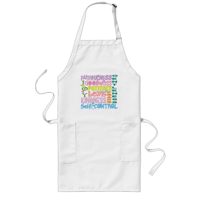 Avental Longo Fruta Cristã do Espírito Apron (Frente)