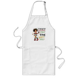 Avental Longo Funny Christmas Spirit Apron