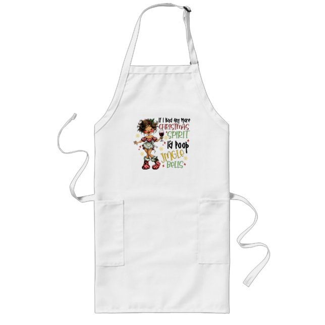 Avental Longo Funny Christmas Spirit Apron (Frente)