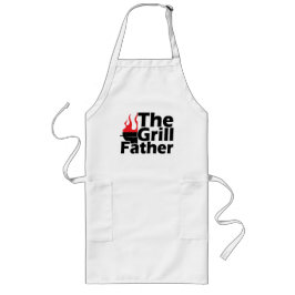 Avental Longo Funny Flames Grilldad Apron