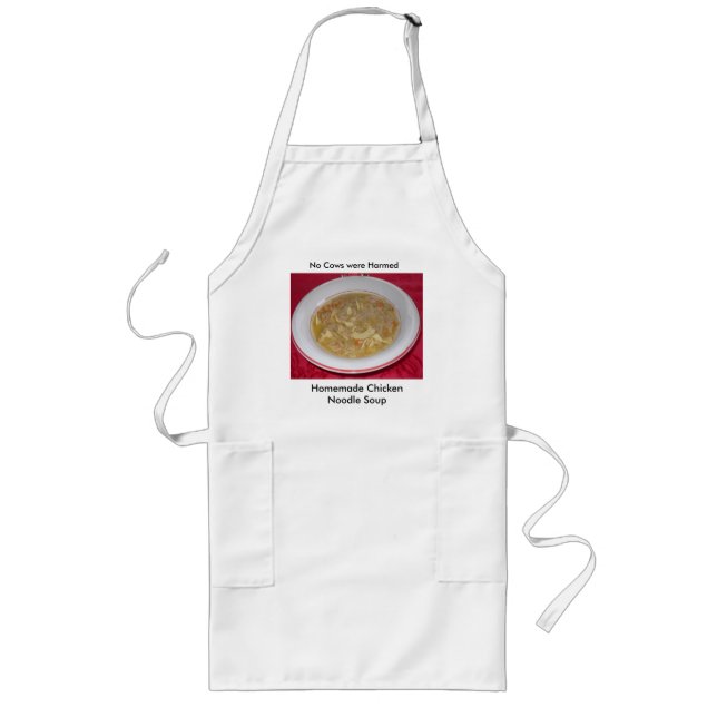 Avental Longo Galinha Noodle Soup Apron (Frente)