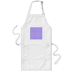Avental Longo Gingham de pergueiro e branco