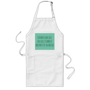 Avental Longo Golfe e cozinhar Apron