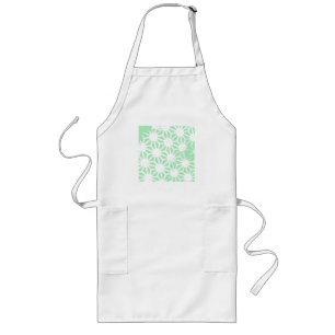 Avental Longo Green geometric pattern