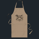 Avental Longo Grill Master Apron para Pai<br><div class="desc">Uma anfitriã personalizada presente para o mestre da grelha. Também presente perfeito para o Dia de os pais. (Vetor criado por macrovetor - www.freepik.com). O avental é fácil de personalizar com sua redação, fonte e cor da fonte. Não exatamente o que você está procurando? Todos os nossos produtos podem ser...</div>