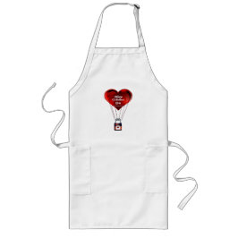 Avental Longo Happy Valentine's Day Apron