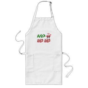 Avental Longo Ho Ho Ho Papai Noel Graduado
