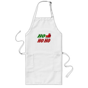Avental Longo Ho Ho Papais noeis Sleigh