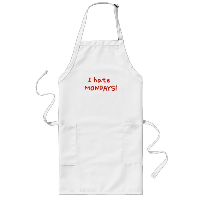Avental Longo I hate Mondays! (Frente)