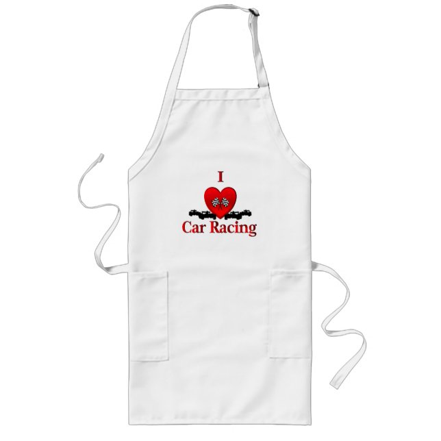 Avental Longo I Heart Car Racing Apron (Frente)