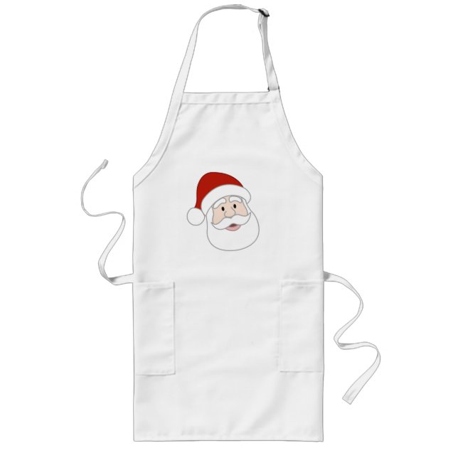 Avental Longo Ilustração de Papai Noel (Frente)