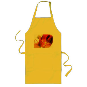 Avental Longo Impressionista Primavera Tulips Apron