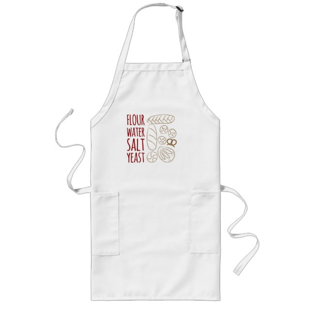 Avental Longo Ingredientes do Pão Apron (Frente)