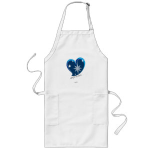 Avental Longo inverno no amor-assinatura-azul