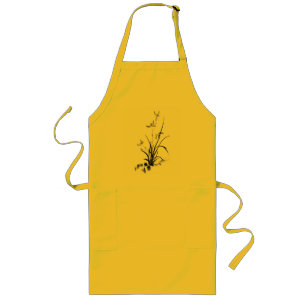 Avental Longo Íris chinesa - bw